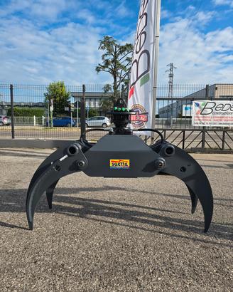 Pinza forestale per tronchi e legna a punte aperte