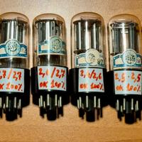 RARO quartetto valvole MATCHED 6SL7 GT NOS FIVRE