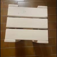 Sgabello/tavolino in pallet massiccio