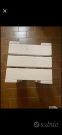 Sgabello/tavolino in pallet massiccio