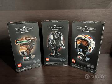 Lego Helmet Star Wars Darth Vader Luke e Leia