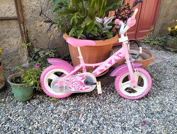 Bici bimba con rotelle