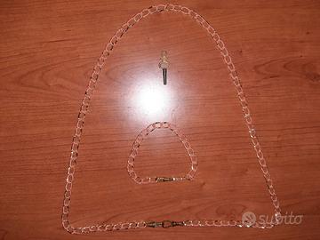 COLLEZIONE COLLANA DOPPIO MOSCHETTON+BRACCIALE ETC