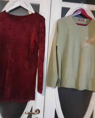 Nr. 2 pullover taglia L(€ 2/€ 4)