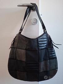 Borsa Desigual Patchwork Nera