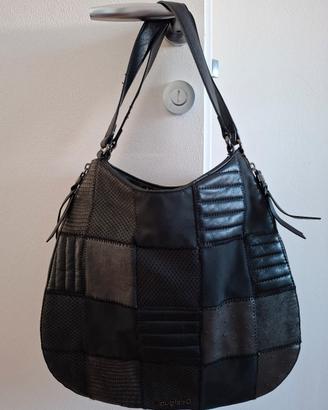 Borsa Desigual Patchwork Nera