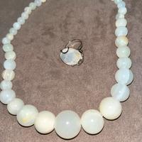 Set-ANELLO E COLLANA QUARZO IALINO