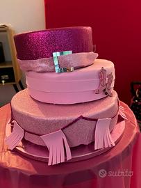 Torta in gomma eva Barbie cowboy