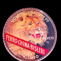 Insegna tabella Ferro China Bisleri vintage