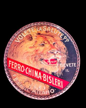 Insegna tabella Ferro China Bisleri vintage