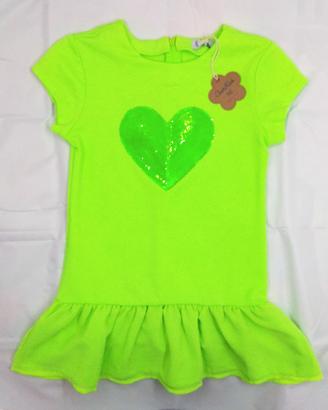 OVERKIDS Abito Bambina Cuore 6 Anni - Originale