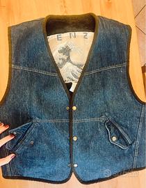 Raro Gilet Vintage KENZO / Onda di Hokusai