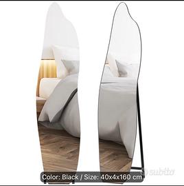 Specchio da terra a figura intera con supporto – N