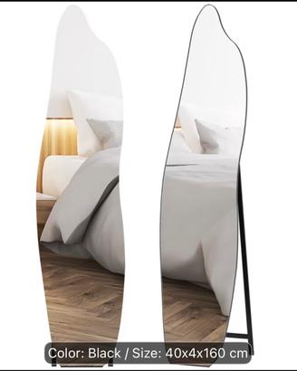 Specchio da terra a figura intera con supporto – N