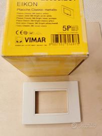 Plaque Vimar 20653.73 Classique – 3 Modules, Couleur Ambre Ice, Pour Interrupteurs