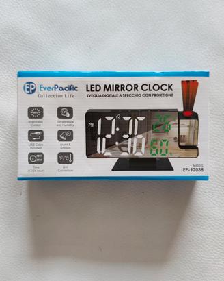 Sveglia LED Mirror con Proiezione