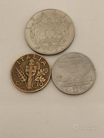 Lotto Monete Rare Lire e Gettoni Telefonici - 1940