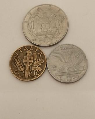 Lotto Monete Rare Lire e Gettoni Telefonici - 1940