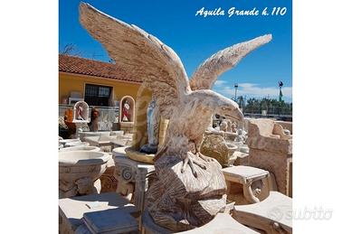 Aquile Grandi da Giardino in Polvere di Marmo