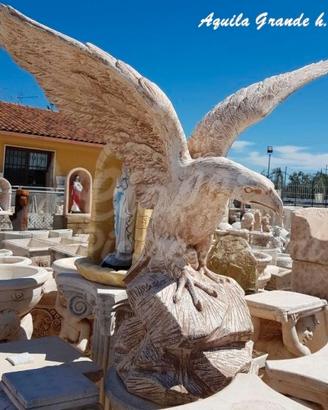 Aquile Grandi da Giardino in Polvere di Marmo