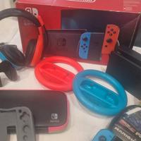 Nintendo Switch+Super Mario Kart 8 Deluxe+Accessor