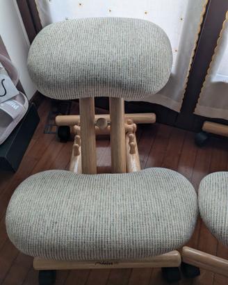 Cinius Sedia Ergonomica Naturale. Telaio in legno