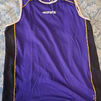 Canotta basket Kipsta XXL viola/nero