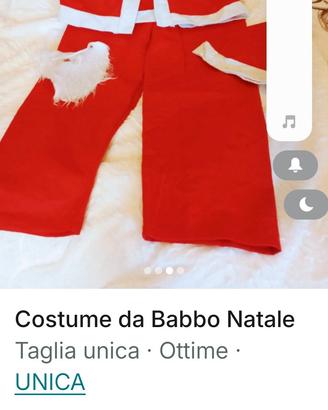 costume da Babbo natale completo