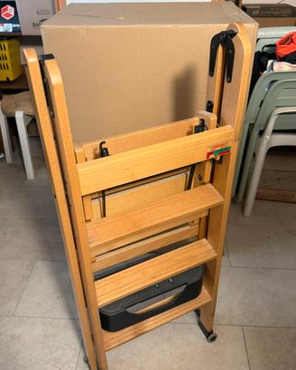 Scala Foppapedretti in legno 4 gradini