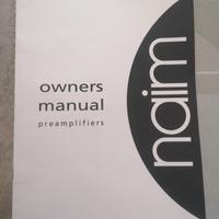 Naim Owner Manual originali +Sony CDP-X77ES