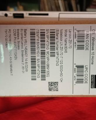 pc notebook Lenovo 