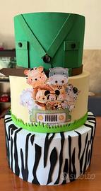 Torta topolino safari