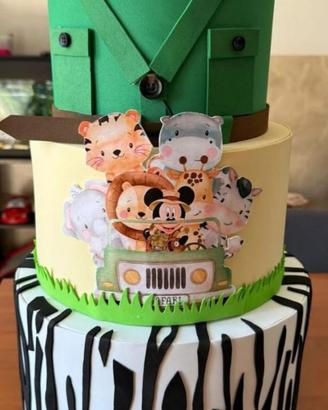 Torta topolino safari