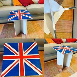 tavolino salotto intarsiato in legno artigianale