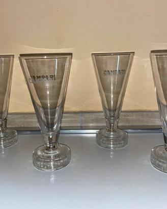 CAMPARI DESIGN MATTEO THUN 4 BICCHIERI VINTAGE
