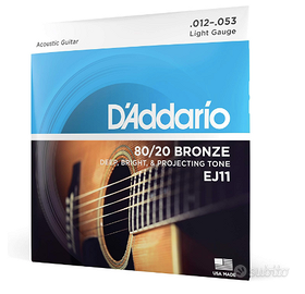 Set corde D'Addario EJ11 per chitarra acustica