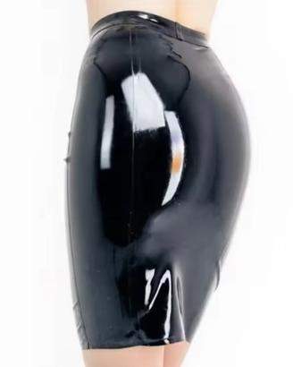 Gonna nera latex 100%