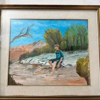 DIPINTO FIGURATIVO “MOMENTO DI QUIETE”