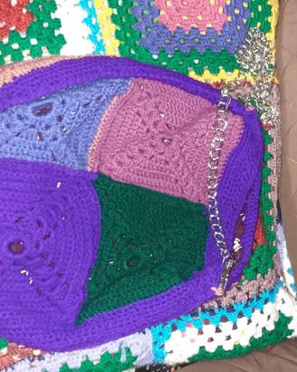 Borsa Granny Square Artigianale – Colori Vivaci