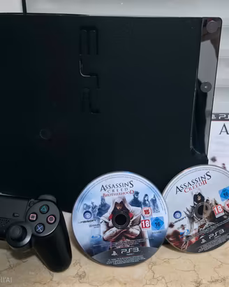 PLAYSTATION 3 SLIM + 3 GIOCHI PS3 