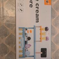 Set Gelateria in Legno per Bambini – 16 Pezzi – Gi