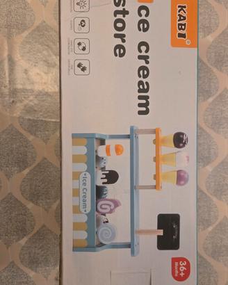 Set Gelateria in Legno per Bambini – 16 Pezzi – Gi