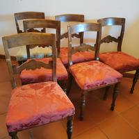 6 sedie d'antiquariato