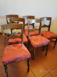 6 sedie d'antiquariato