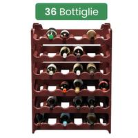 cantinetta porta 36 bottiglie,in plastica modulare