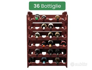 cantinetta porta 36 bottiglie,in plastica modulare