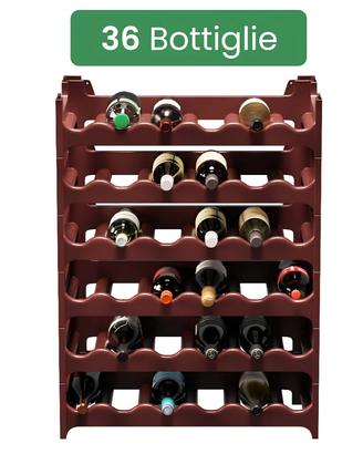 cantinetta porta 36 bottiglie,in plastica modulare