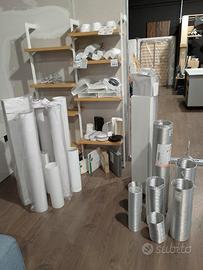 stock tubi elementi collegamento cappa