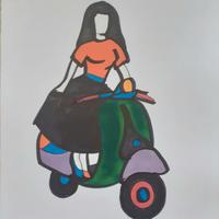 Marco Lodola, Ragazza su Vespa, Pezzo unico