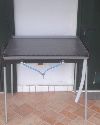 Barbecue piastra a gas 90x66 in ferro (nuovo)